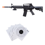 Rifle Airsoft M-16b Bbs 6mm Resorte Con Mira Laser Xtre C