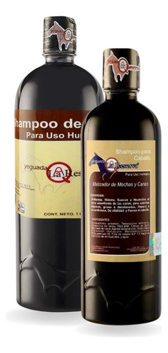 Kit 2 Shampoo De Caballo Para Uso Humano Yeguada La Reserva