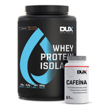 Whey Protein Isolado Dux Coco 900g + Cafeína 90 Caps