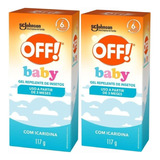 Kit Gel Repelente De Insetos Johnson Off! Baby 117g Com 2