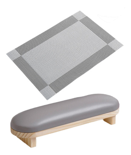 Descanso Para Uñas, Soporte Ergonómico Para Manicura Gris