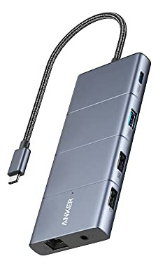 Hub Usb C 11 En 1 Anker 565, Acoplamiento De Pantalla Multim