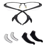 Soporte Para Gafas Antideslizante Orejas Gancho Sujetador X2