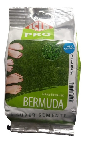 168.000 Sementes Grama Bermuda Folha Fina Isla 50g Faz 11 M2