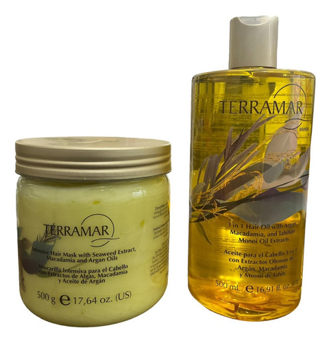 Terramar Set Jumbo Oleo Capilar 3 En 1 Y Mascarilla 500 Ml