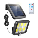 Lámparas Solar Exteriores De Pared 120 Cob Con Sensor