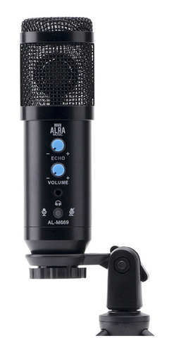 Microfone Condensador Alra Music Cardióide Usb Al-m669