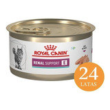 24 X Lata Royal Canin Gato Renal 145gr. Np