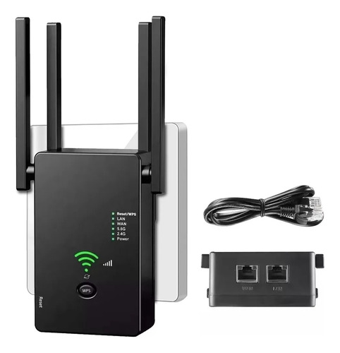 Router Repetidor Wifi Inalámbrico Con Antena 1200mbs