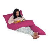 Travesseiro Gigante 170x80cm Unissex Antialérgico Corporal Cor Rosa Pink