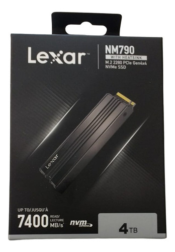 Lexar 4tb Nm790 Ssd + Heatsink Up To 7400 Lnm790x004t-rn9nu