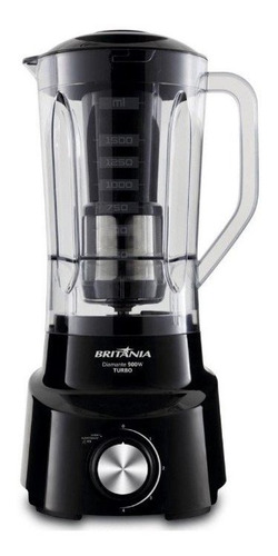 Liquidificador Diamante Turbo Britânia 900w Preto - 127v