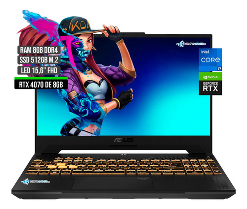 Asus Tuf Intel Core I7 12700 Ssd 512gb Ram 8gb Rtx 4070 8gb