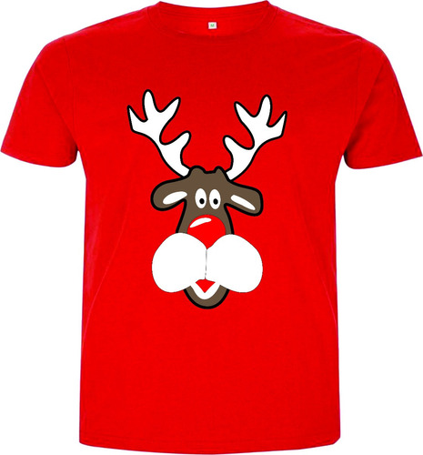Camisetas Navideñas Reno Navidad Adultos Y  Niños New