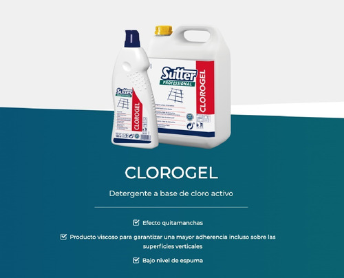 Clorogel - Desinfectante Con Cloro Activo 5 Kg. Sutter 