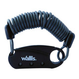 Candado Wallis Combinación Gancho Cable 3 Discos Negro