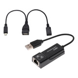 Conector Ethernet Lan Y Adaptador Usb 2.0 Para Fire Stick