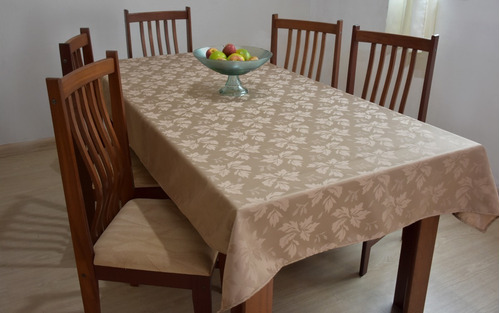 Toalha / Forro De Mesa 10 Cadeiras 1,35m X 3,00m Em Jacquard