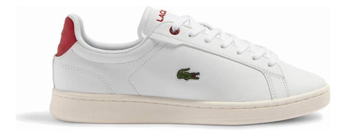 Tenis Lacoste Carnaby Evo Blnaco Mujer Moda Comodo