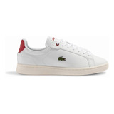 Tenis Lacoste Carnaby Evo Blnaco Mujer Moda Comodo