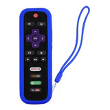 Funda Para Control Roku Tv Aparatos Express Premiere Stick Color Azul