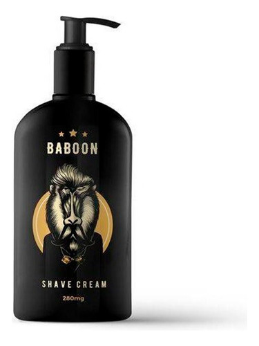 Shave Cream Profissional - Creme De Barbear - 280 Ml Baboon
