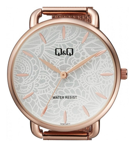 Reloj Para Mujer Q&q Qc27j011y Oro Rosa