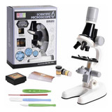 Kit Microscopio Compuesto Luz 100x A 450x Accesorios G1