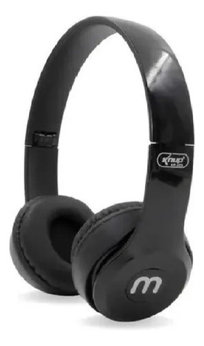 Fone De Ouvido Headset Com Fio P2 3.5mm Cabo 1,2m Kp-429 Cor Preto