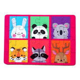 Puzzle Rompecabezas Madera Animales 24 Pcs Didáctico Niños