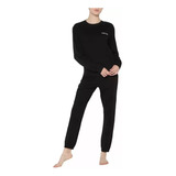 Pijama Calvin Klein Sudadera Y Pants Negro Mujer Qp3002s-001