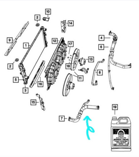 Manguera Inf. Radiador Dodge Caliber/jeep Compass 3 Vas  Foto 4