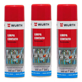 3 Unidades Limpa Contato Spray  Wurth Eletrônico 300ml