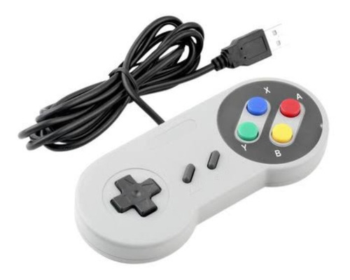 2 Controle Super Nintendo Usb Para Pc, Notebook Video Games