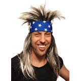 Mullet Rocker Spiky Peluca Ee. Uu. Bandana American Hip...