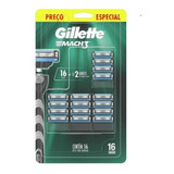 Refil Cargas Gillette Mach3 16 Unidades