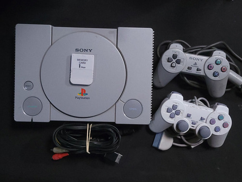 Consola Playstation 1 Ps1 + Cables + 2 Controles + Memory 