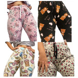 Pijama Polar Soft Pantalón Varios Colores Mujer Invierno