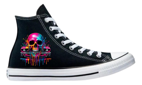 Tenis Converse Chuck Taylor All Star Bota Calavera 4n