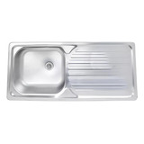 Lavaplatos Empoptrados Simple 100x44 Inox Derecho 191432513