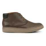 Zapatilla Hombre Cuero Urbana Botita Briganti Sneaker Zapato