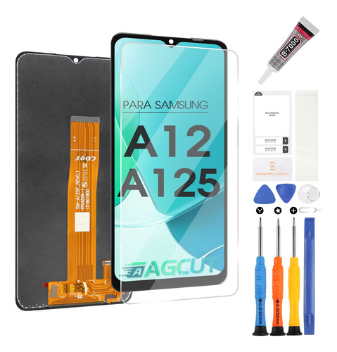 Para Samsung A12 Sm-a125 Pantalla Táctil Lcd