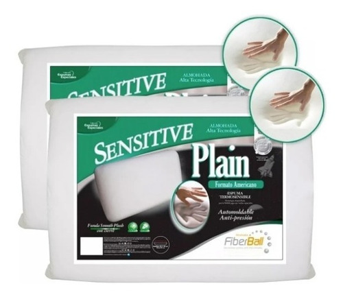 Combo Dos Almohadas Inteligentes Sensitive Plain