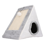 Rascador Triangular Para Gatos Cave House, Ejercicio Muscula