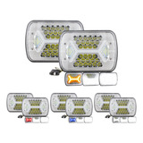 Par Faros Unidad 5x7 54 Led Alta Y Baja Equis Gel Estrobo