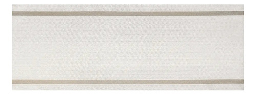 1 Caminho Trilho De Mesa Fios Dourados Creme Bege 45x120cm Cor Creme-bege Textilene Casual Ouro