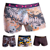 Boxer Lody Estampado Calzoncillo Símil Barak Dufour Packx5