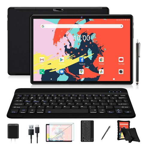 Tablet Feonal Android 11 10.1 64gb Con Teclado Lápiz 4gb Ram