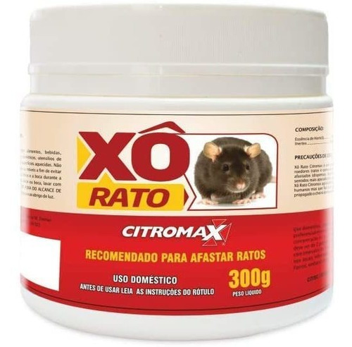 Repelente Xô Rato Pastilhas Essência Hortelã Citromax 300g