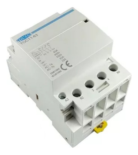 Contactor Relevador 63a 4 Polos Din Motor Bomba 110v O 220v 